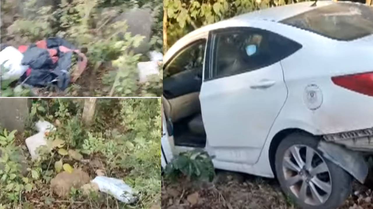 Andhra pradesh : యాక్సిడెంట్ అయిన కారులో ఆరు బస్తాల గంజాయి