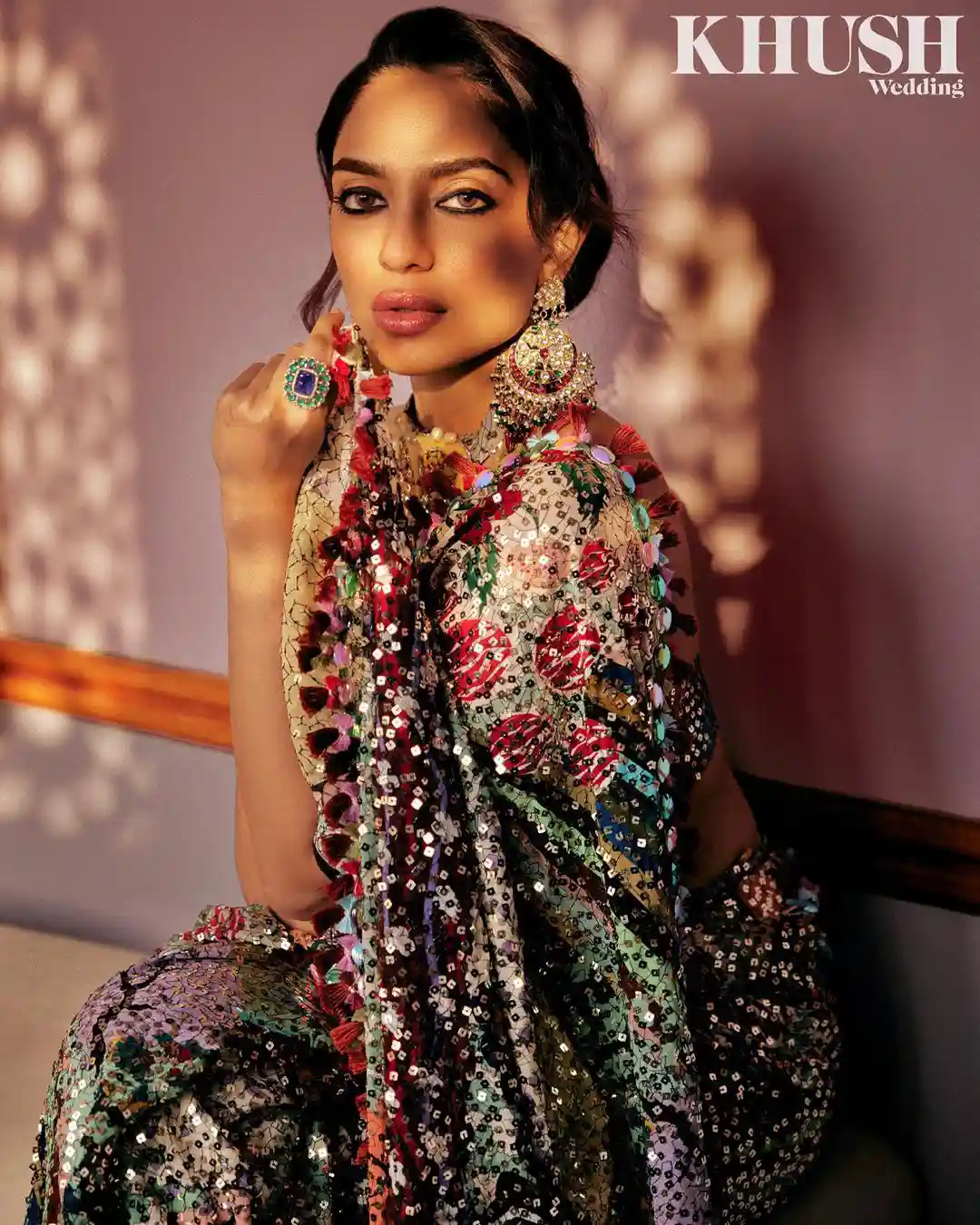 Sobhita Dhulipala still for wedding magazine