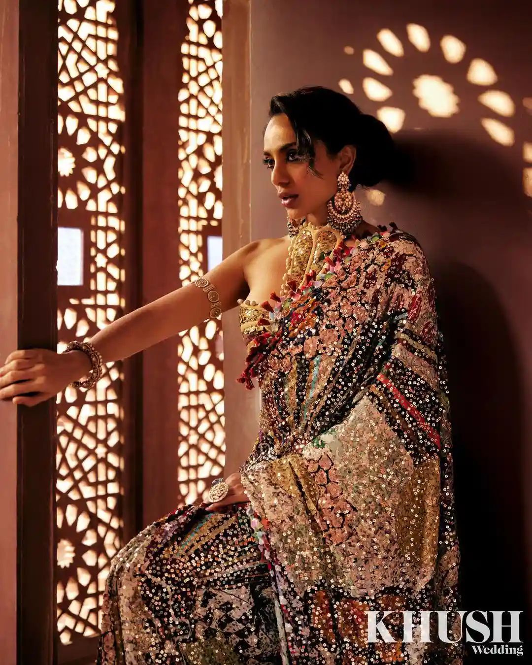 Sobhita Dhulipala still for wedding magazine