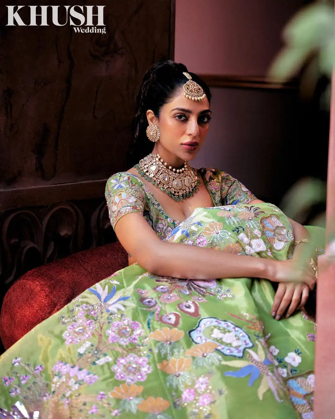 Sobhita Dhulipala still for wedding magazine