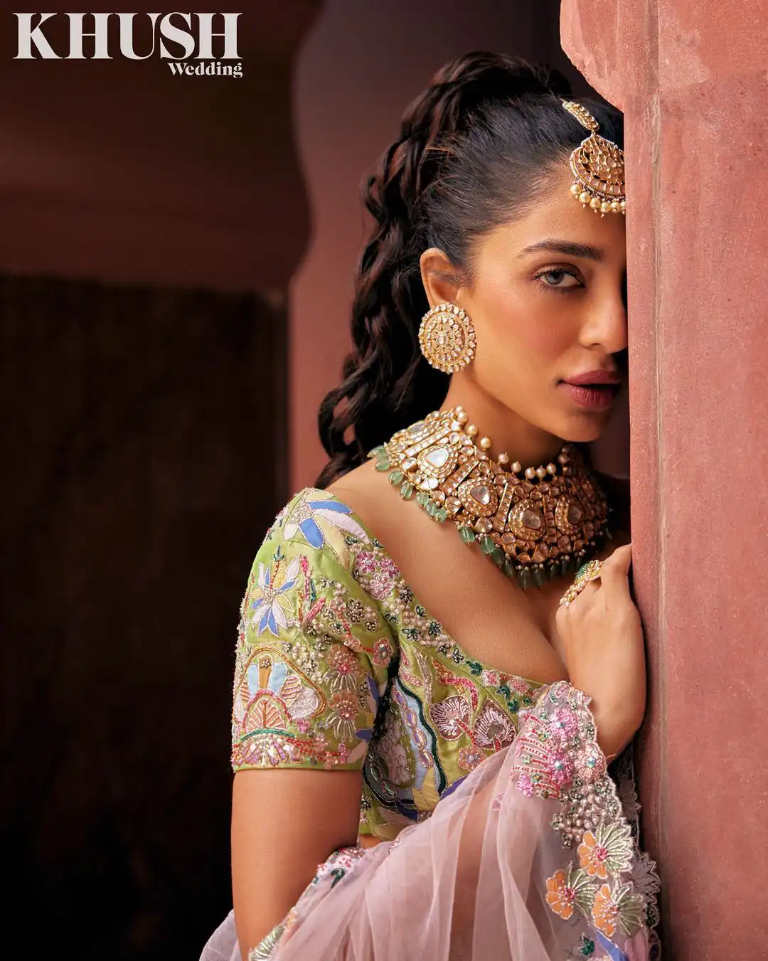 Sobhita Dhulipala still for wedding magazine