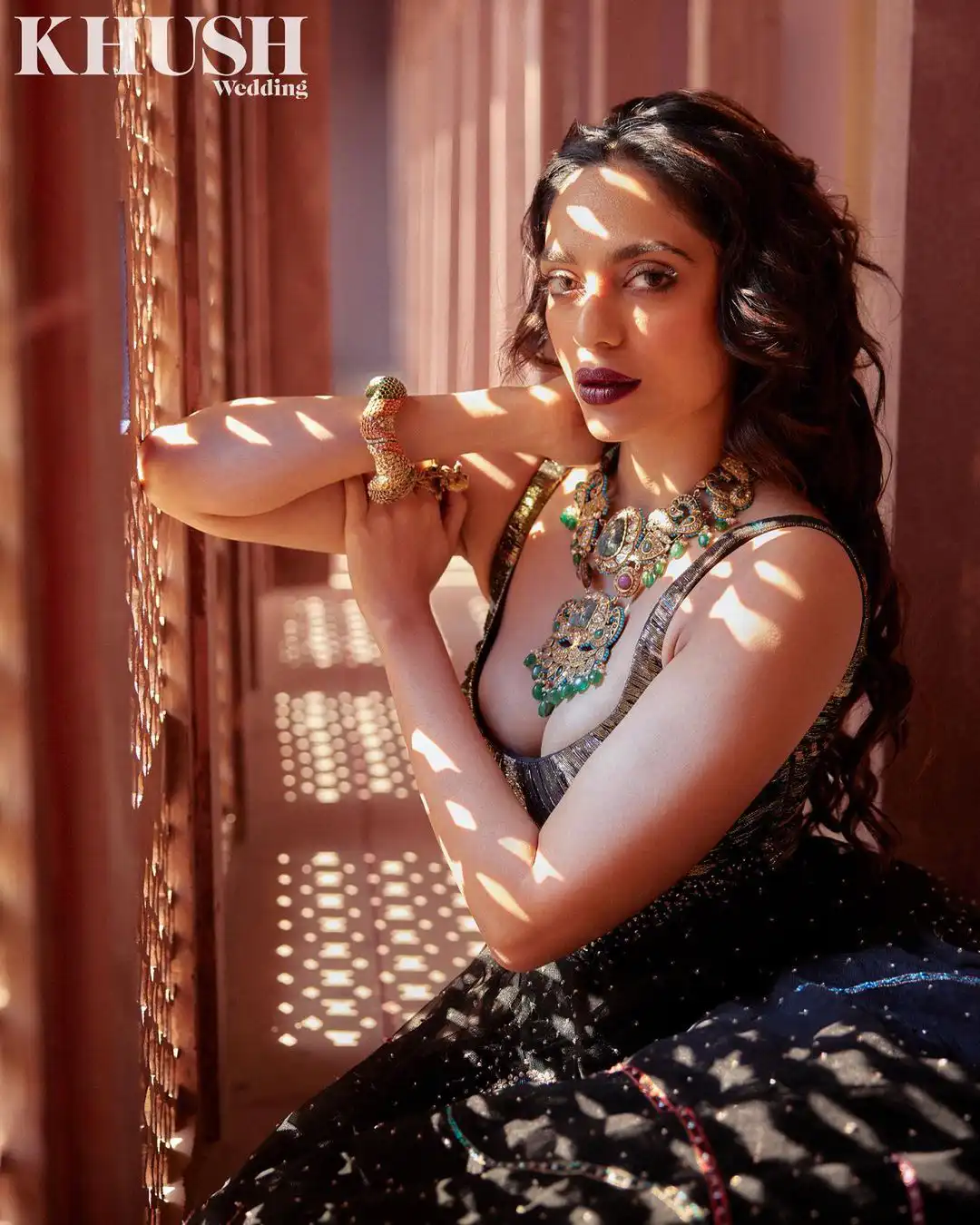 Sobhita Dhulipala still for wedding magazine