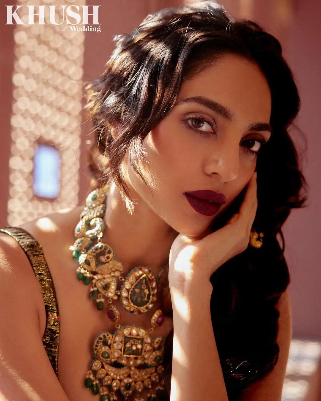 Sobhita Dhulipala still for wedding magazine