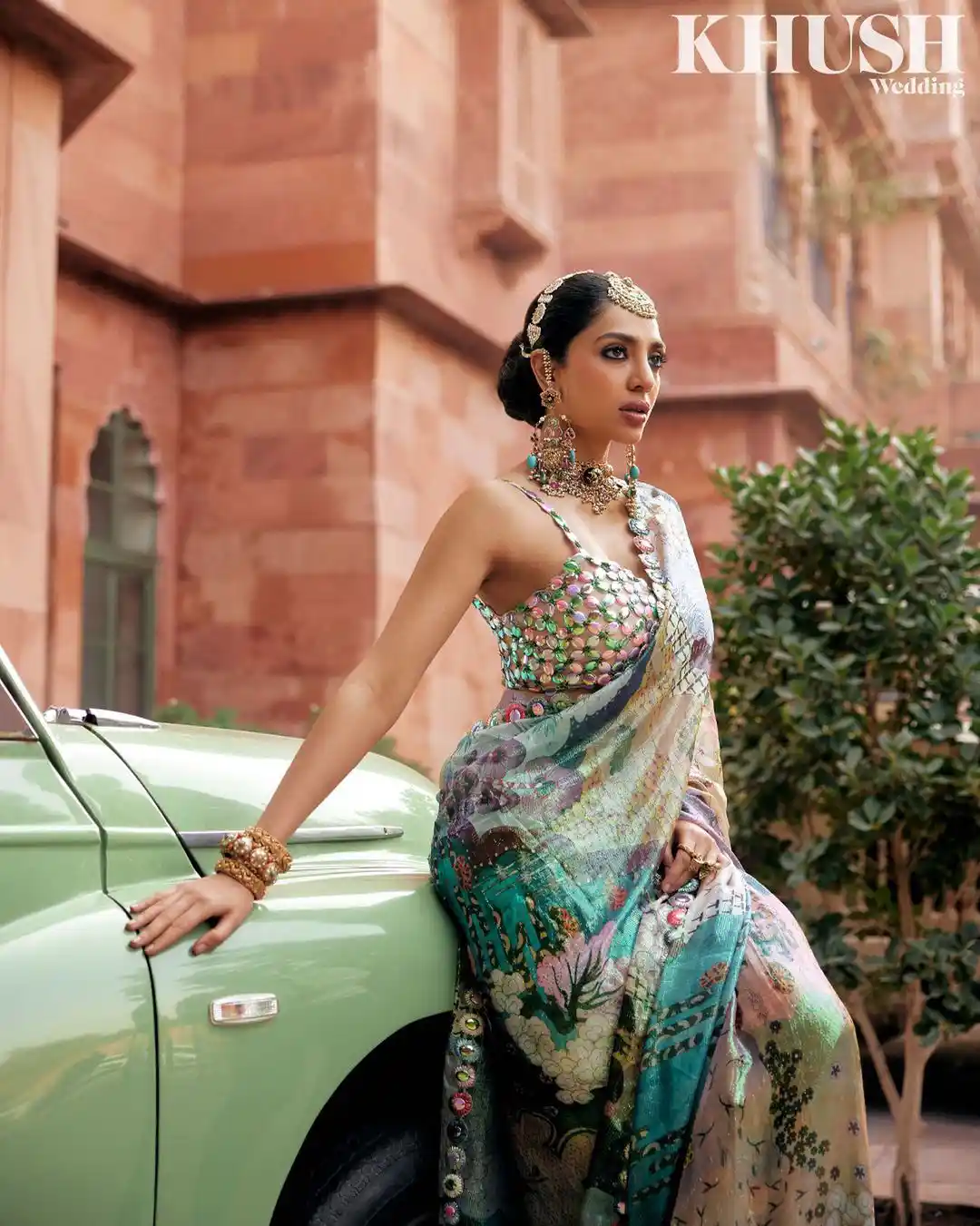 Sobhita Dhulipala still for wedding magazine