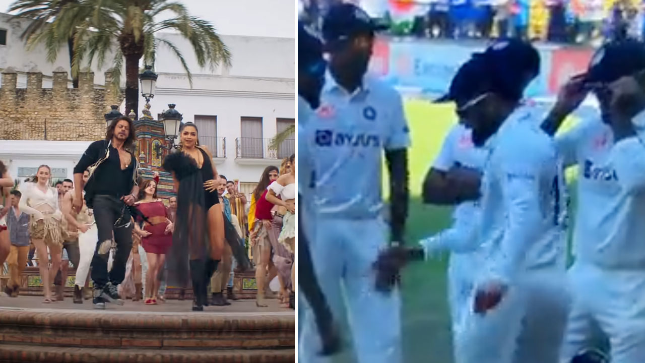 Virat Kohli Pathaan Dance: విరాట్ కోహ్లి పఠాన్ డ్యాన్స్.. జడేజా కూడా జతకలిశాడు.. భలే చేశారే