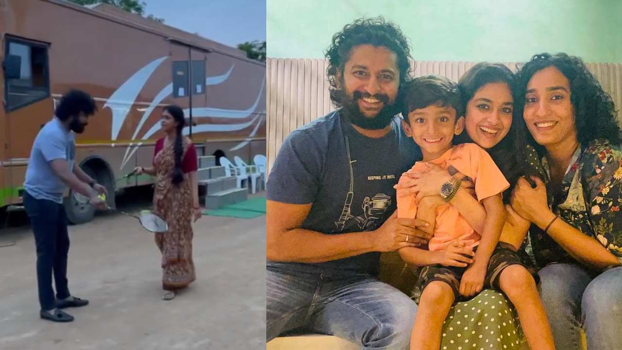 Nani-Keerthy Suresh : మహానటితో కలిసి నాని దసరా సెట్ లో ఏం చేస్తున్నాడో చూడండి..