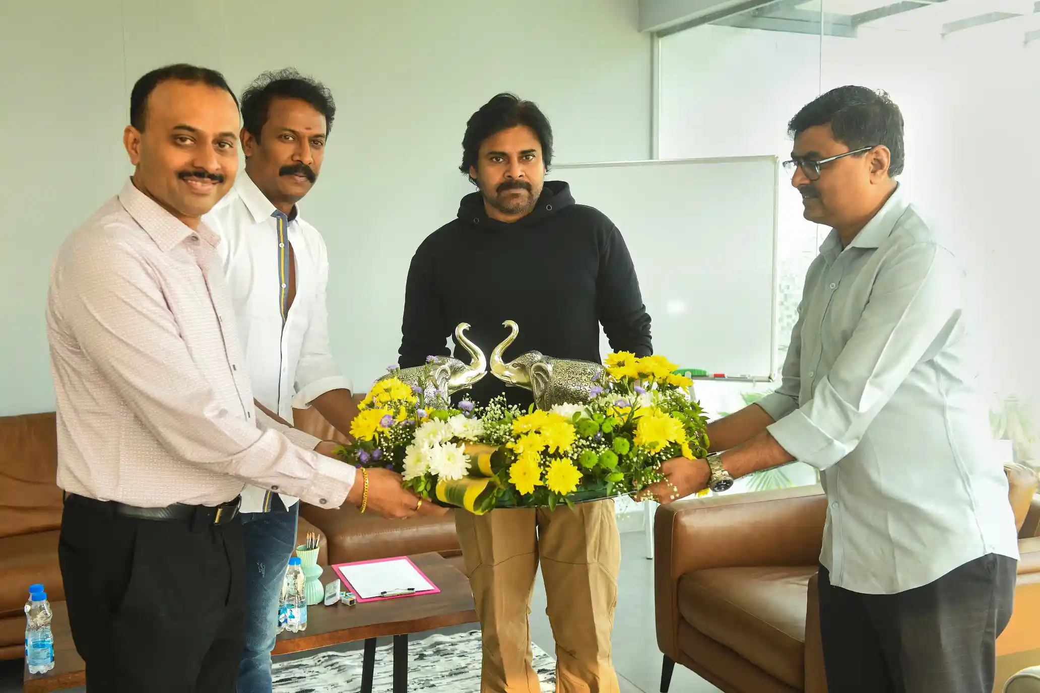 Pawan Kalyan and Sai Dharam Tej new movie opening gallery