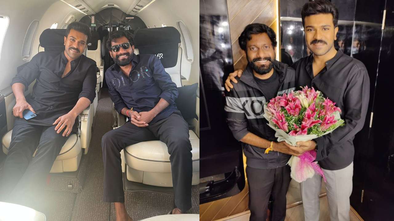 Ram Charan : బుచ్చిబాబుని ఫ్లైట్ లో తిప్పిన చరణ్.. త్వరలోనే RC16 షూట్ స్టార్ట్ చేద్దాం అంటూ స్పెషల్ ఫోటోలు..