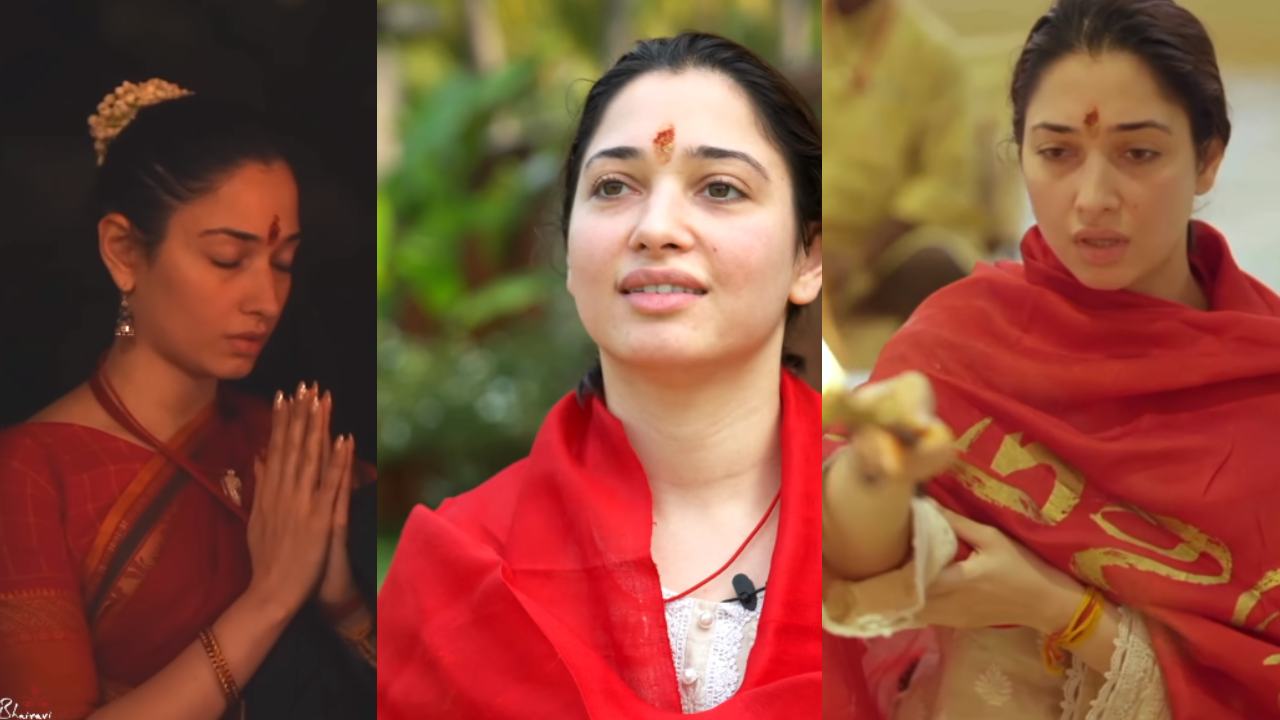 Tamannaah : కోయంబత్తూర్ లో తమన్నా పూజలు.. లింగ భైరవి అమ్మవారి గురించి గొప్పగా చెప్తూ వీడియో..