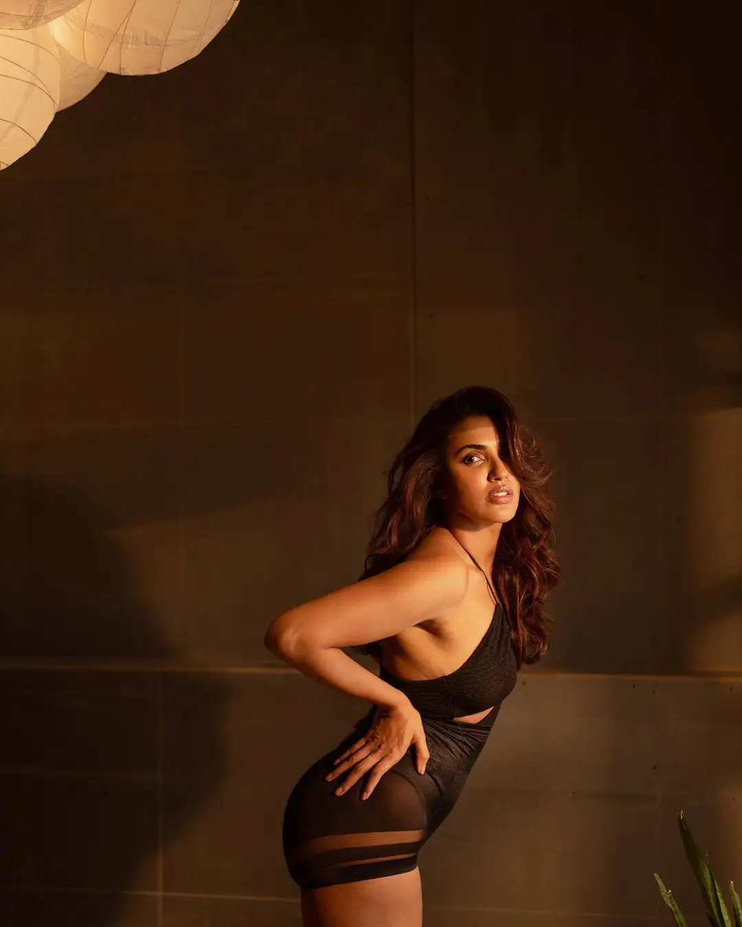 Akshara Gowda Stunning Photos in Black Dress