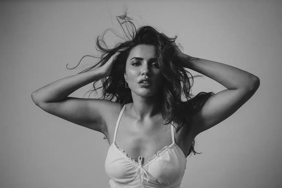 Akshara Gowda Stunning Photos in White Dress