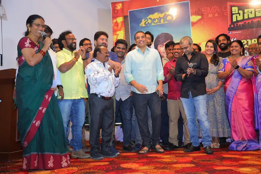 Telangana Department of Language & Culture felicitate Balagam Movie unit