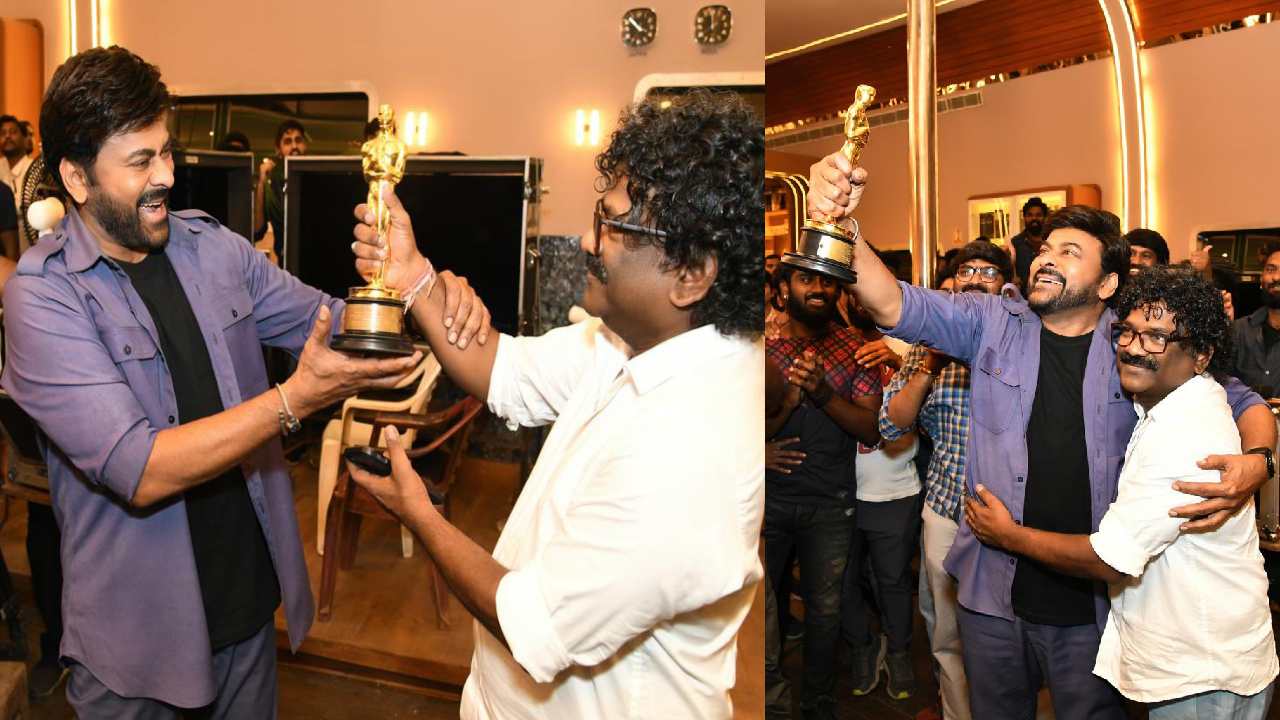 Chiranjeevi : భోళాశంకర్ సెట్‌లో చంద్రబోస్‌కి చిరు సత్కారం..