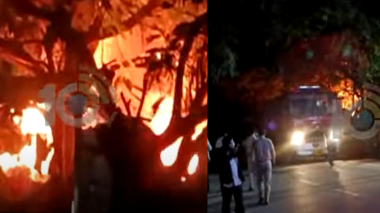 Fire Broke Out : హైదరాబాద్ కింగ్ కోఠిలో అర్ధరాత్రి భారీ అగ్నిప్రమాదం.. నిద్రిస్తున్న వ్యక్తి సజీవ దహనం, ఏడు కార్లు దగ్ధం