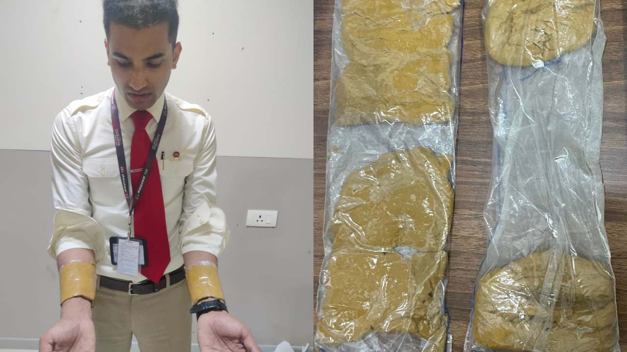 Gold Smuggling: కిలోన్నర బంగారం స్మగ్లింగ్ చేస్తూ పట్టుబడ్డ ఎయిర్ ఇండియా విమాన సిబ్బంది