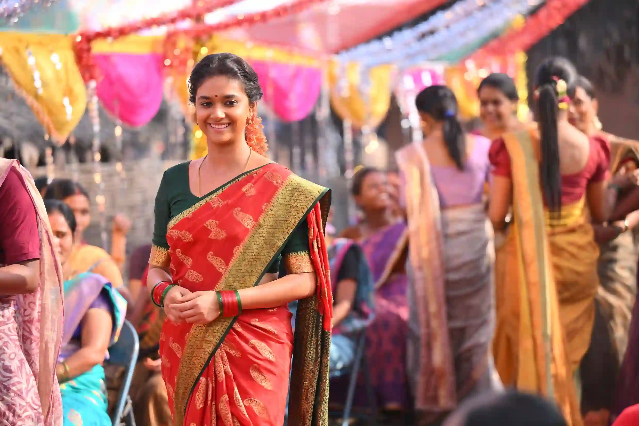 Keerthy suresh stills in nani dasara movie