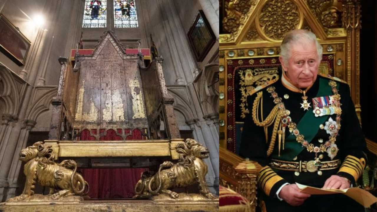 King Charles III..700 year old Chair : 700 ఏళ్లనాటి కుర్చీలో కింగ్ చార్లెస్ పట్టాభిషేకం .. మెరుగులు దిద్దుకుంటున్న సింహాసనం ప్రత్యేకతలు