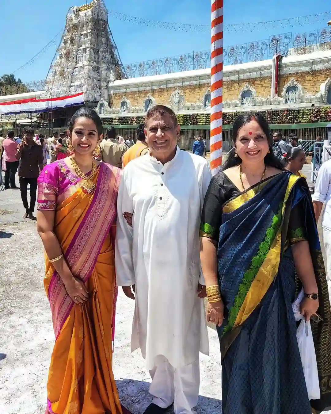Actress Laya visits Tirumala with Family