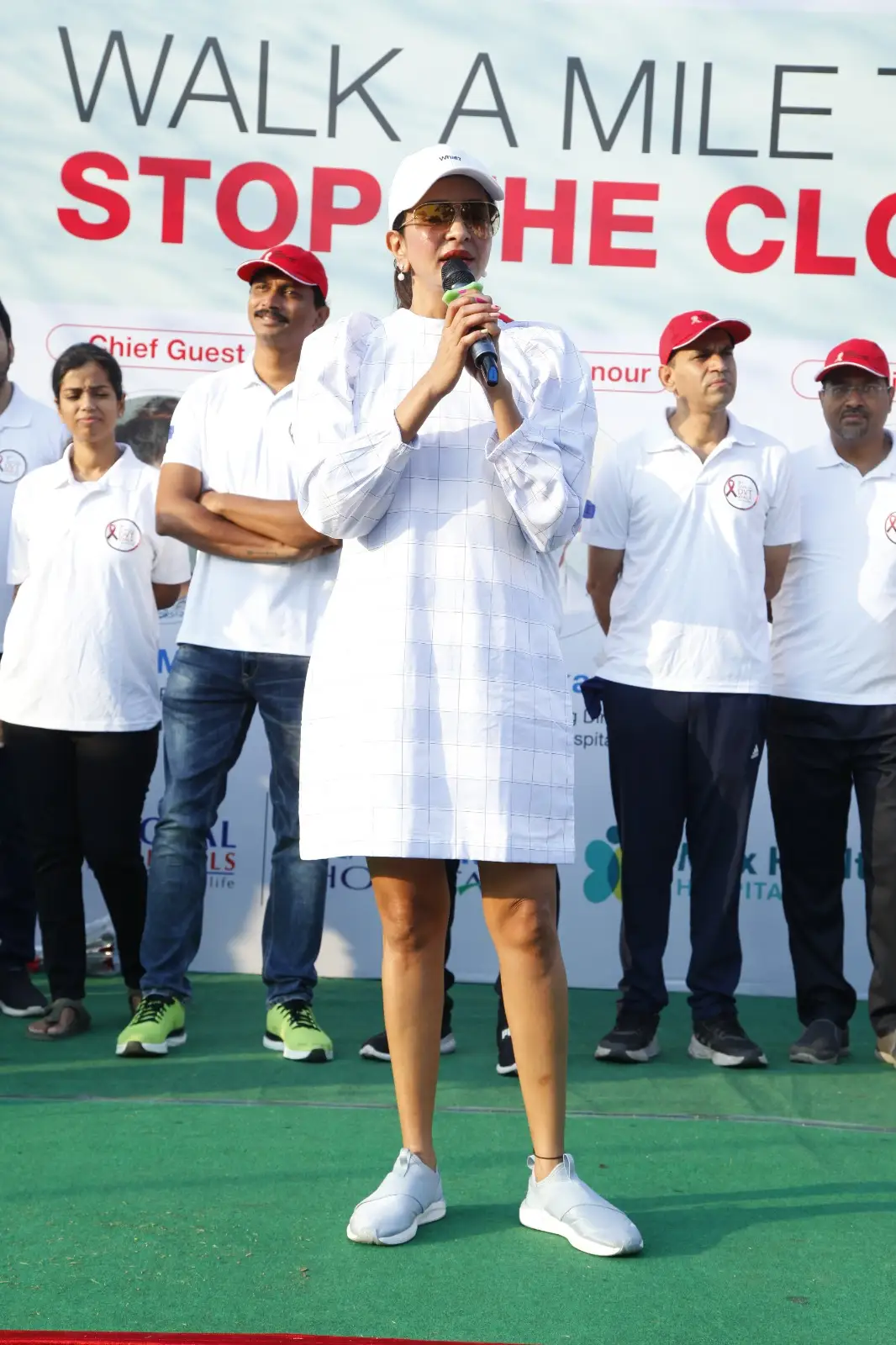 Manchu Lakshmi participated in DVT Walk Event at Hyderabad