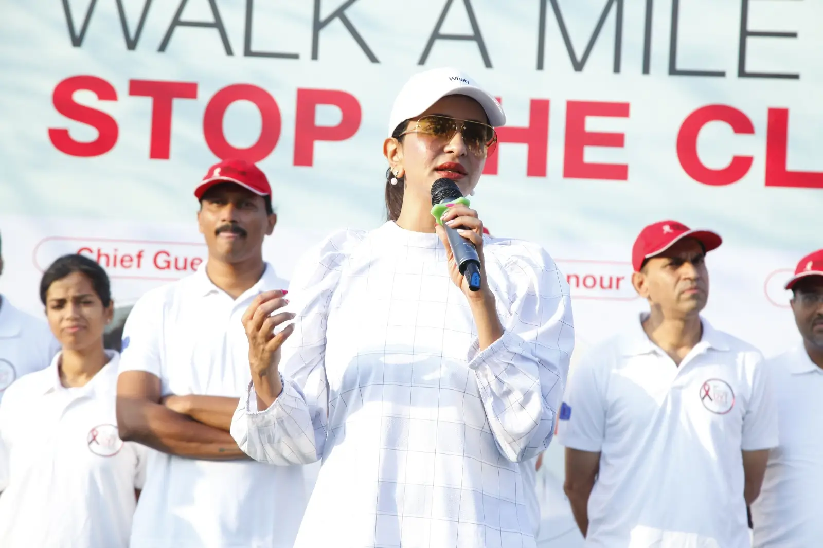Manchu Lakshmi participated in DVT Walk Event at Hyderabad