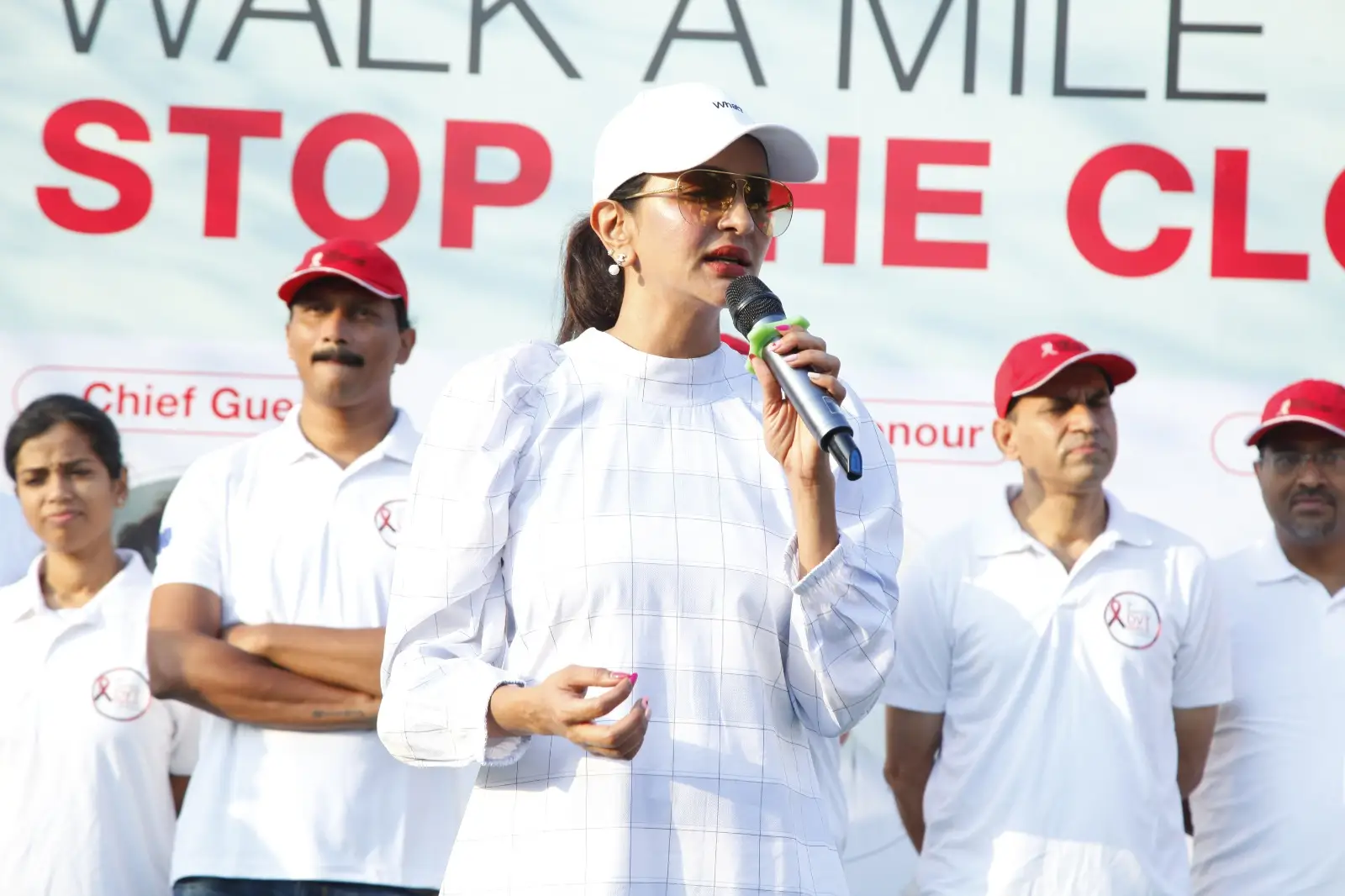 Manchu Lakshmi participated in DVT Walk Event at Hyderabad