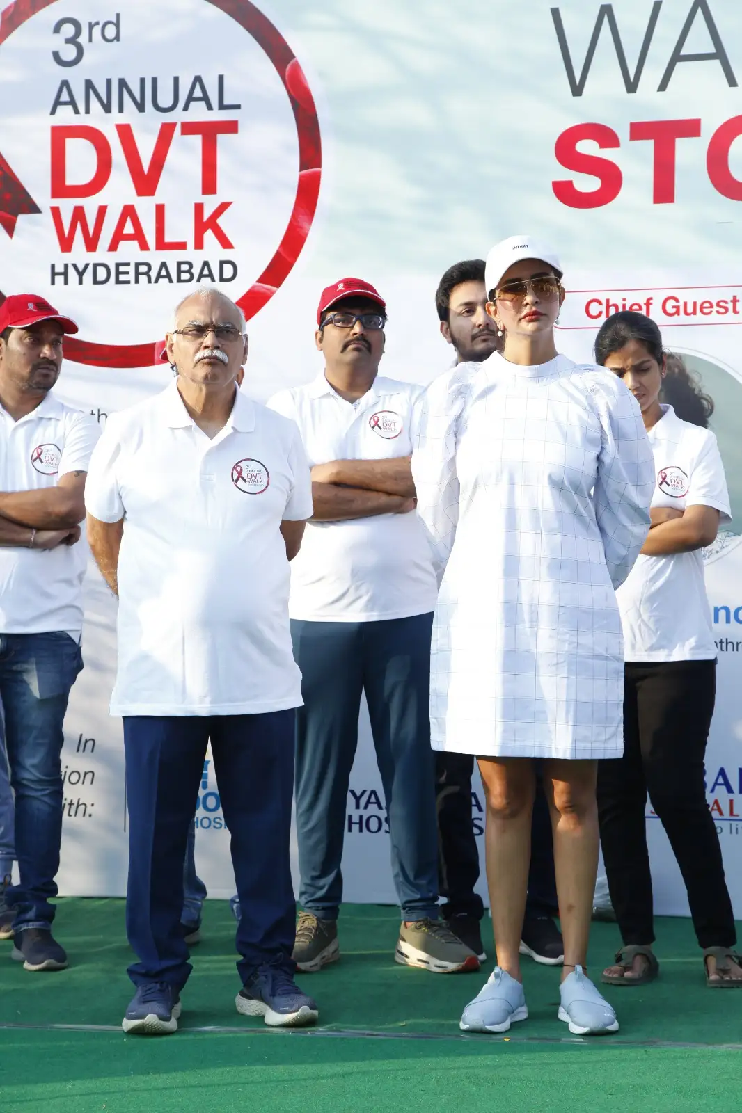 Manchu Lakshmi participated in DVT Walk Event at Hyderabad