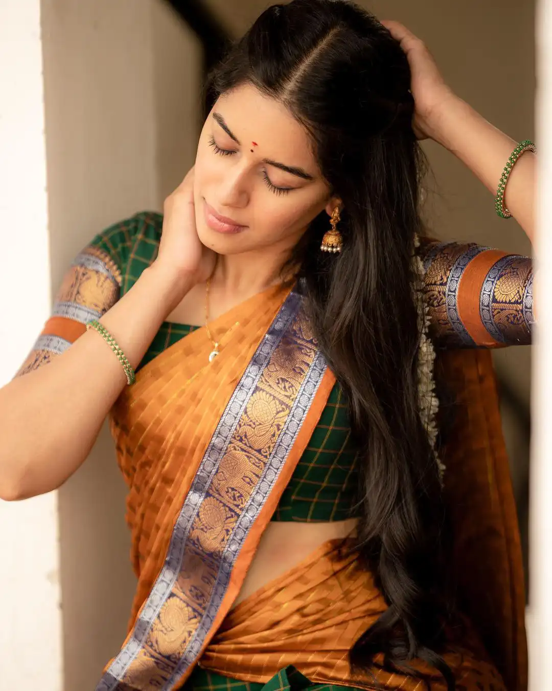 Mirnalini Ravi special Half Saree Phots for Ugadi