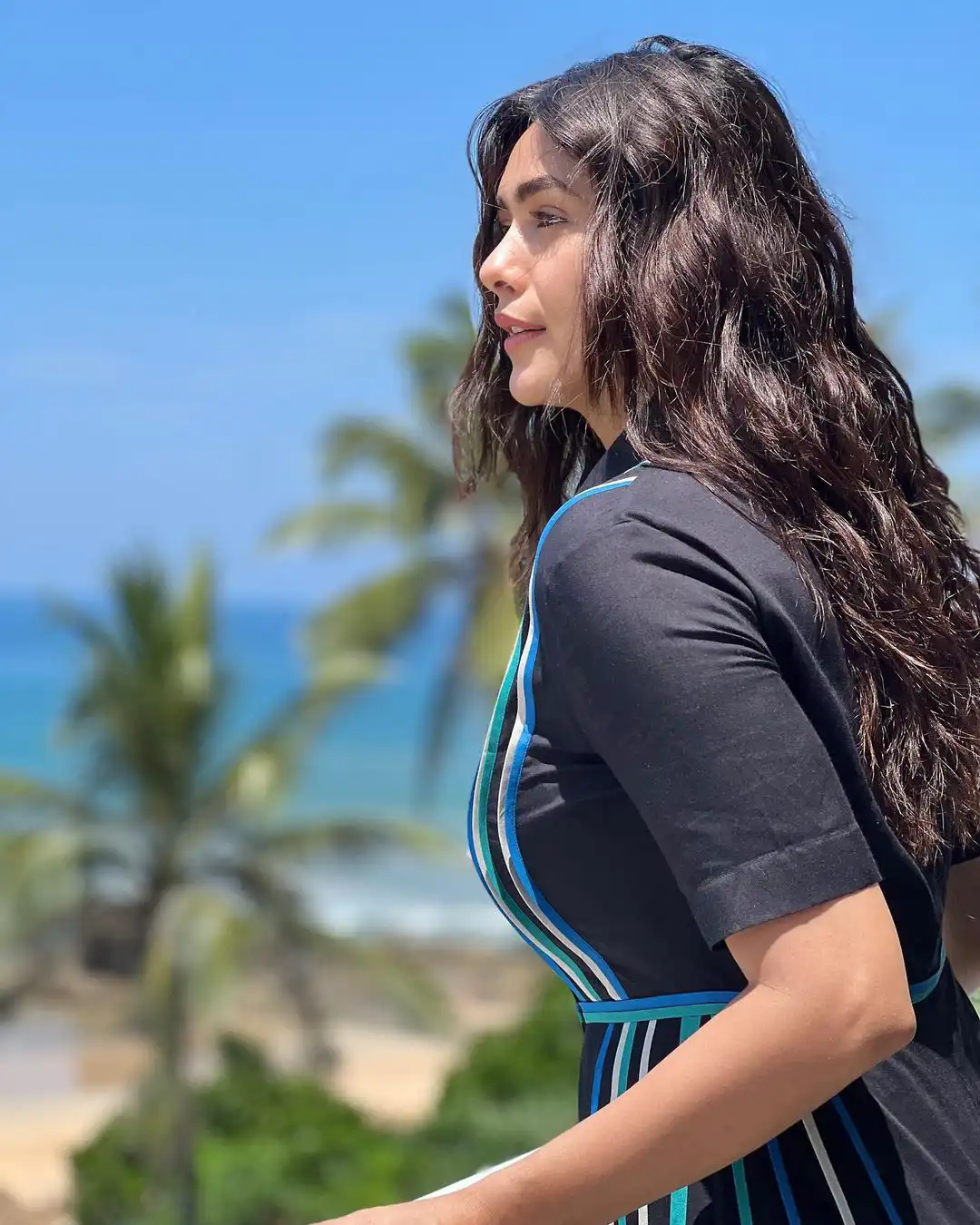 Mrunal Thakur enjoying holiday vacation trip