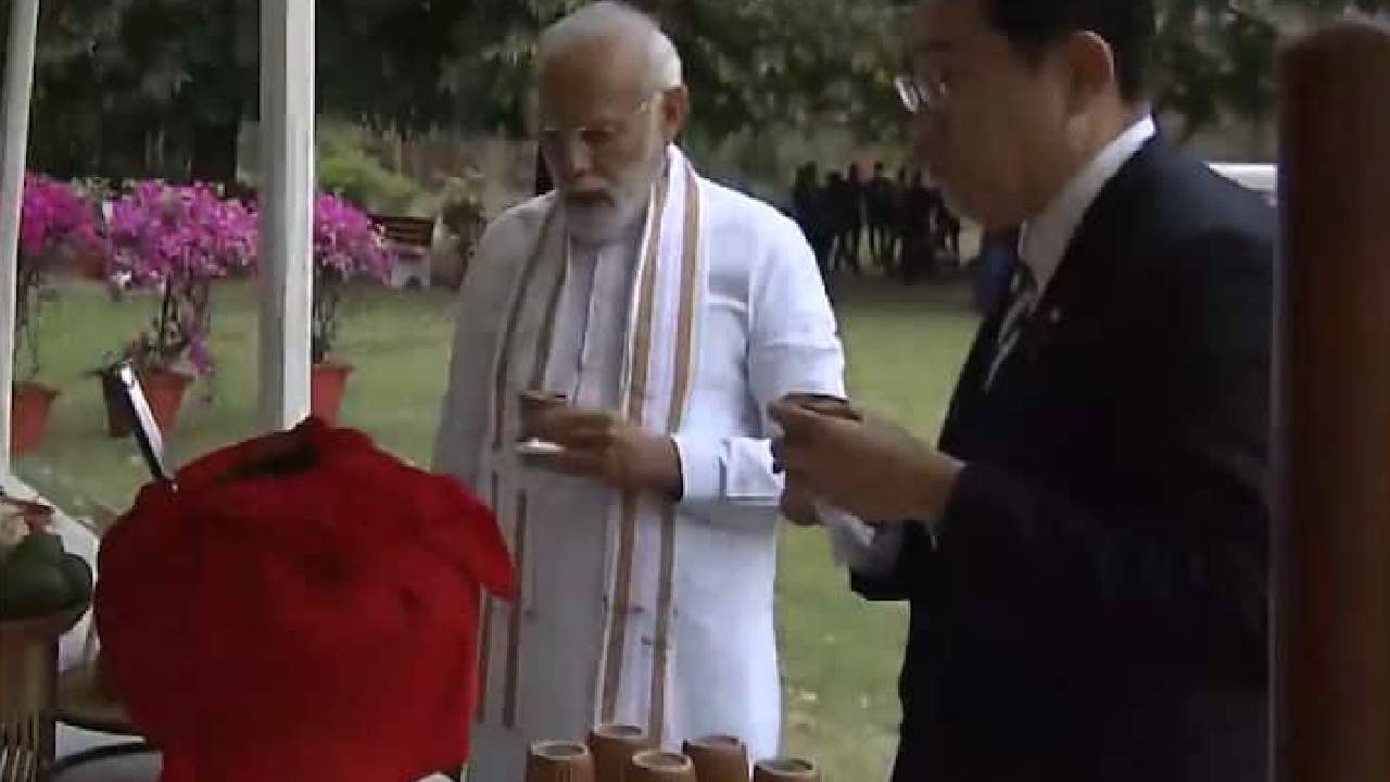 PM Modi: పానీ పూరీ టేస్ట్ చేసిన ప్రధాని మోదీ, జపాన్ ప్రధాని ఫ్యుమియో.. వీడియో వైరల్