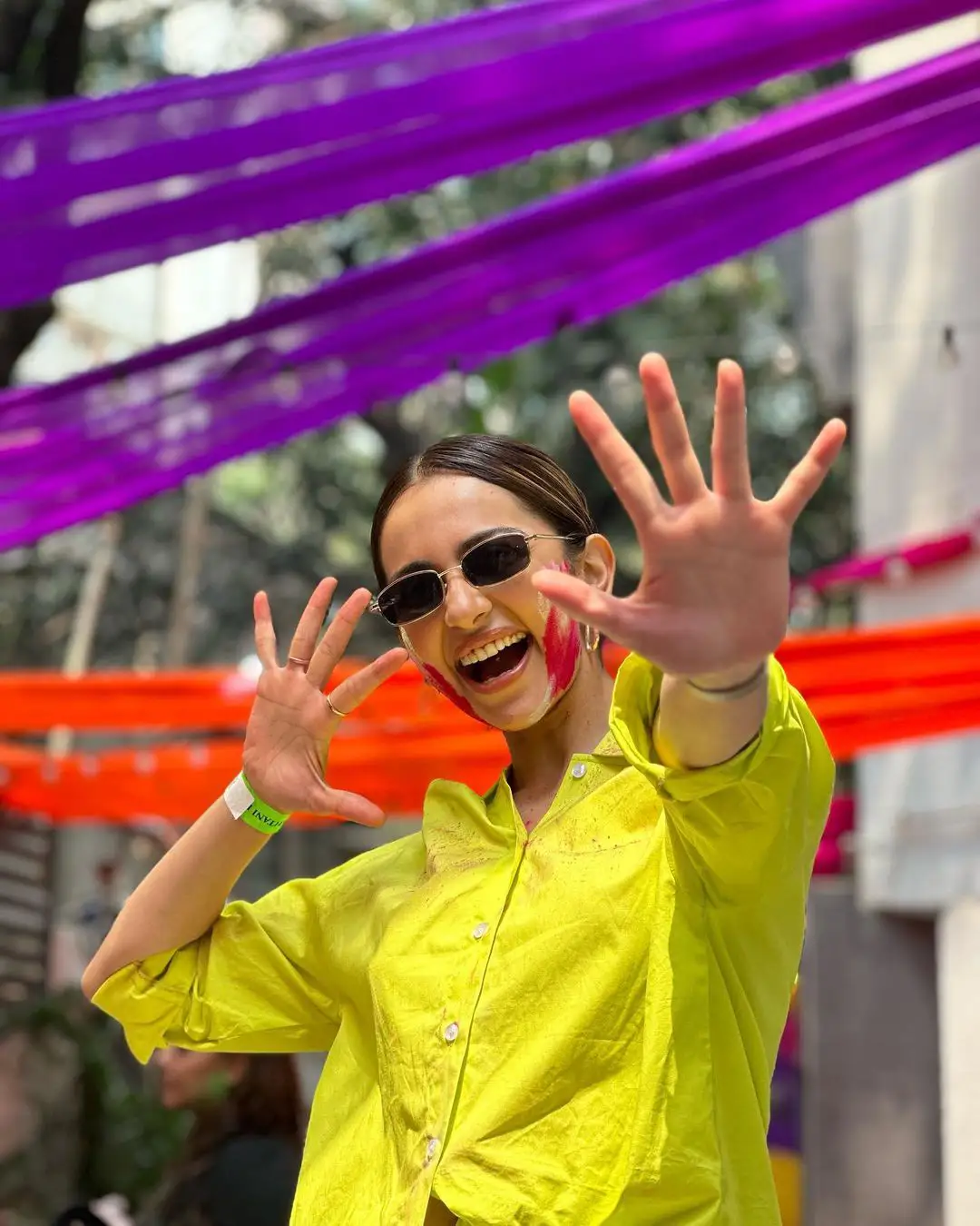 Pragya Jaiswal and Rakul Preet Holi Celebrations