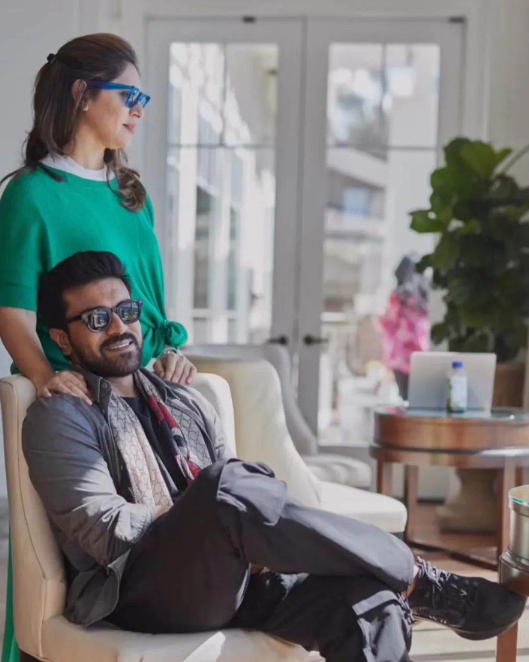 Ram Charan and Upasana enjoying in America