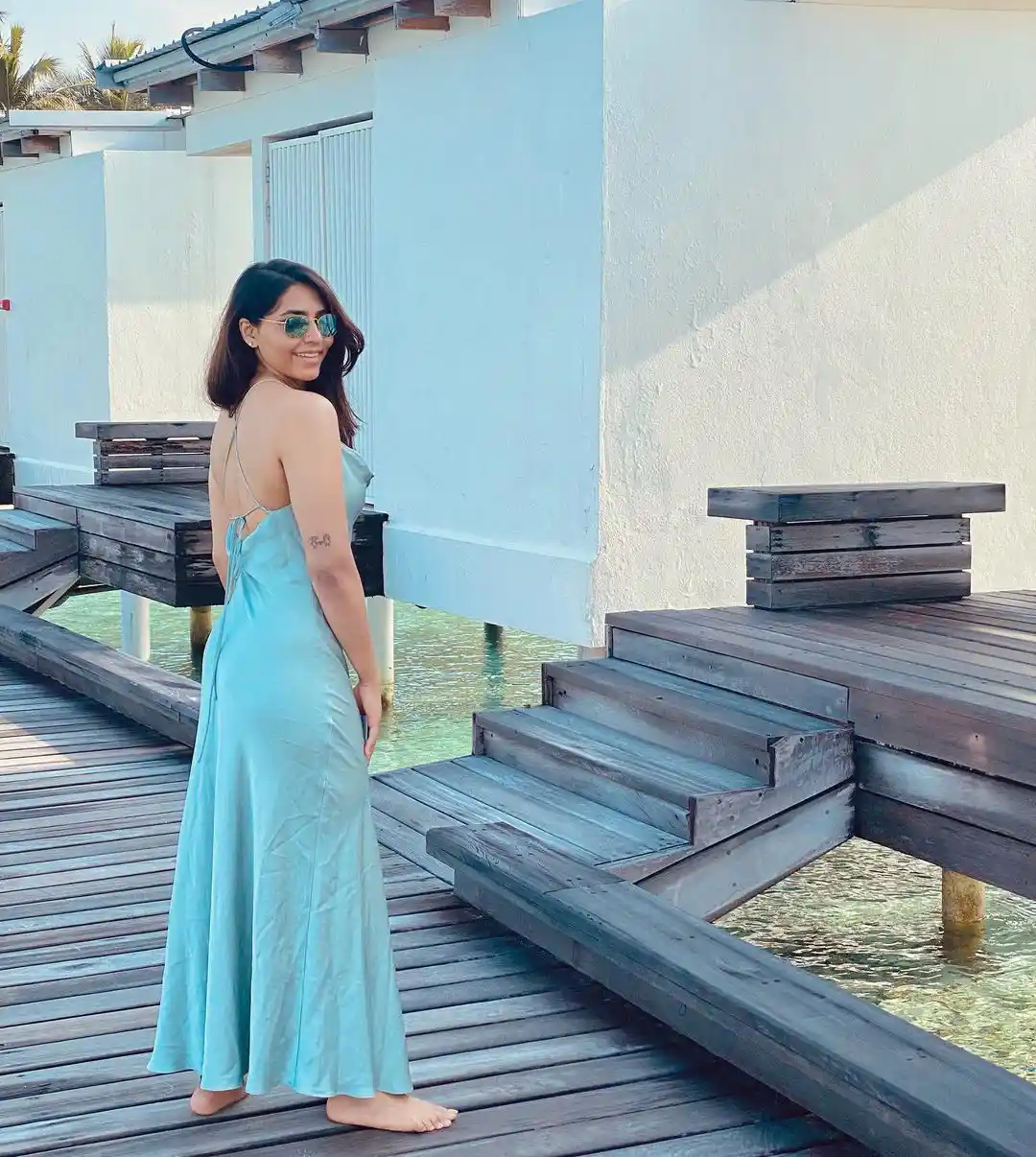 Kantara Heroine Sapthami Gowda enjoying in Maldives