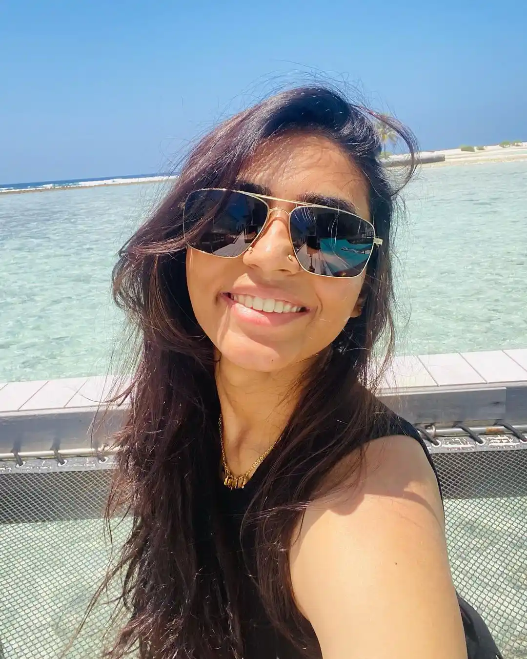 Kantara Heroine Sapthami Gowda enjoying in Maldives