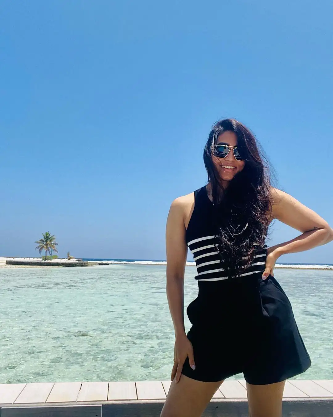 Kantara Heroine Sapthami Gowda enjoying in Maldives