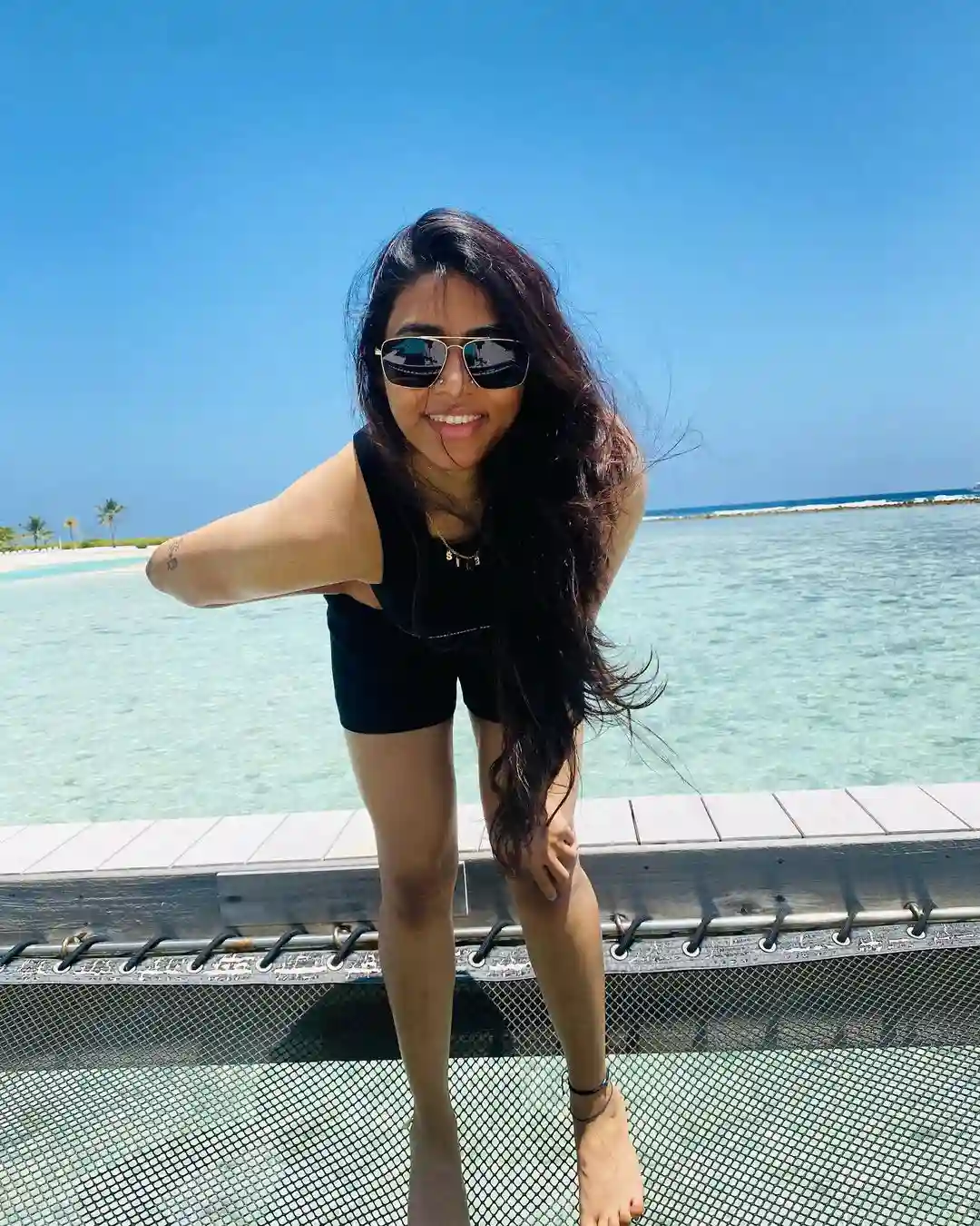 Kantara Heroine Sapthami Gowda enjoying in Maldives