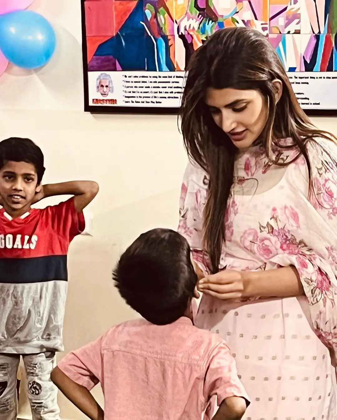 Sreeleela spent some valuable time with Orphanage kids