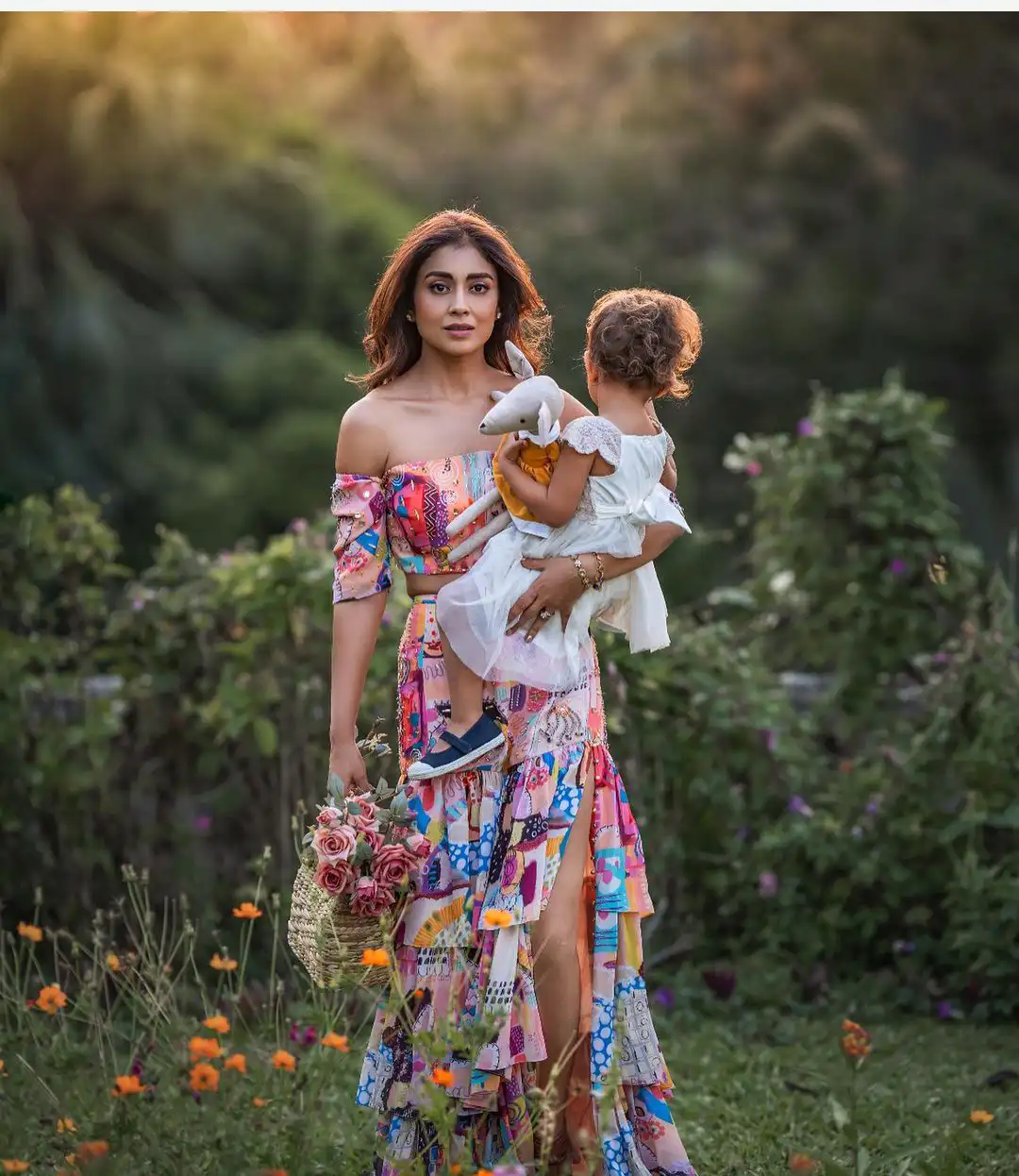 Shriya Saran Photoshoot with her daughter