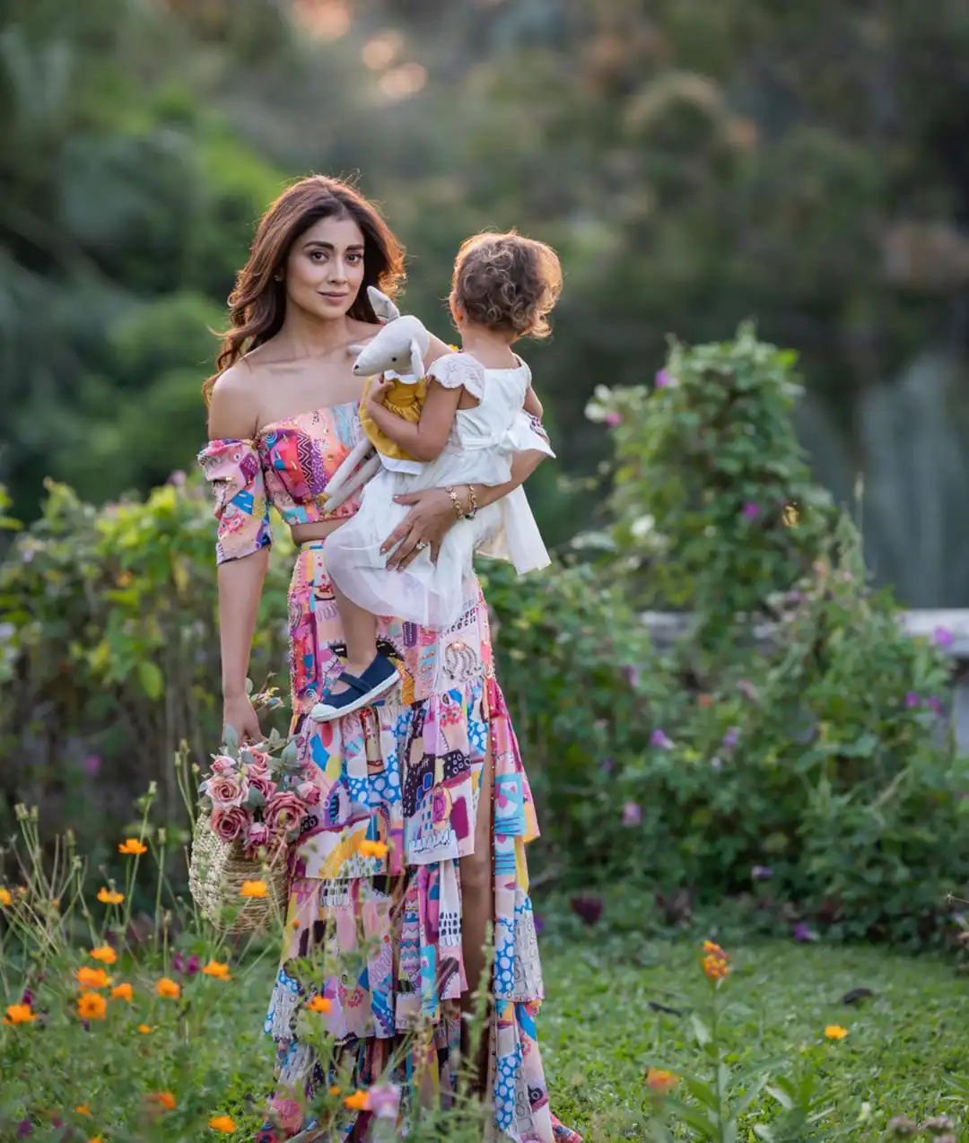 Shriya Saran Photoshoot with her daughter