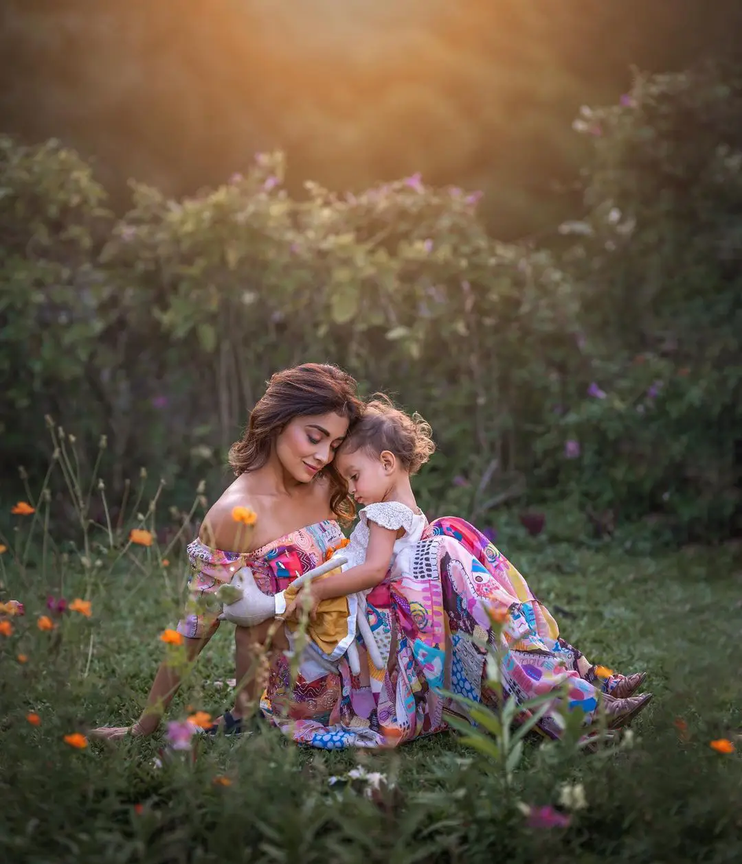 Shriya Saran Photoshoot with her daughter