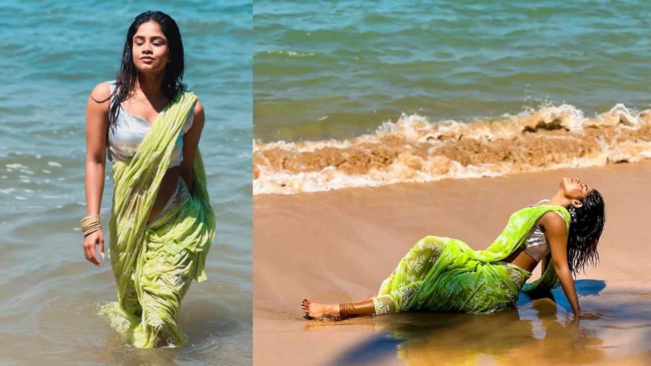 Swetha Naidu : సముద్రంలో చీరతో పోజులిచ్చిన శ్వేతా నాయుడు..