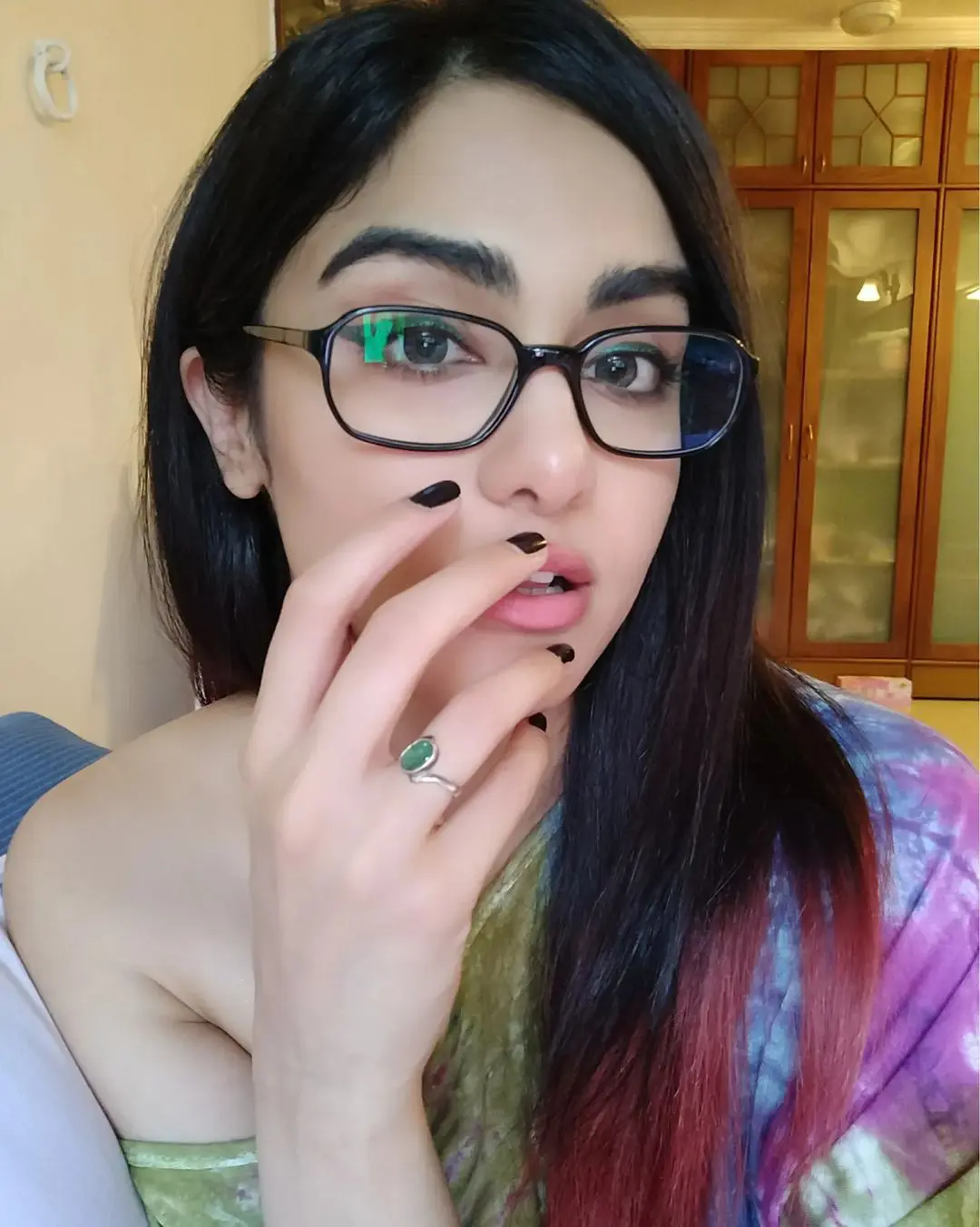 Adah Sharma cute Pics in Specs