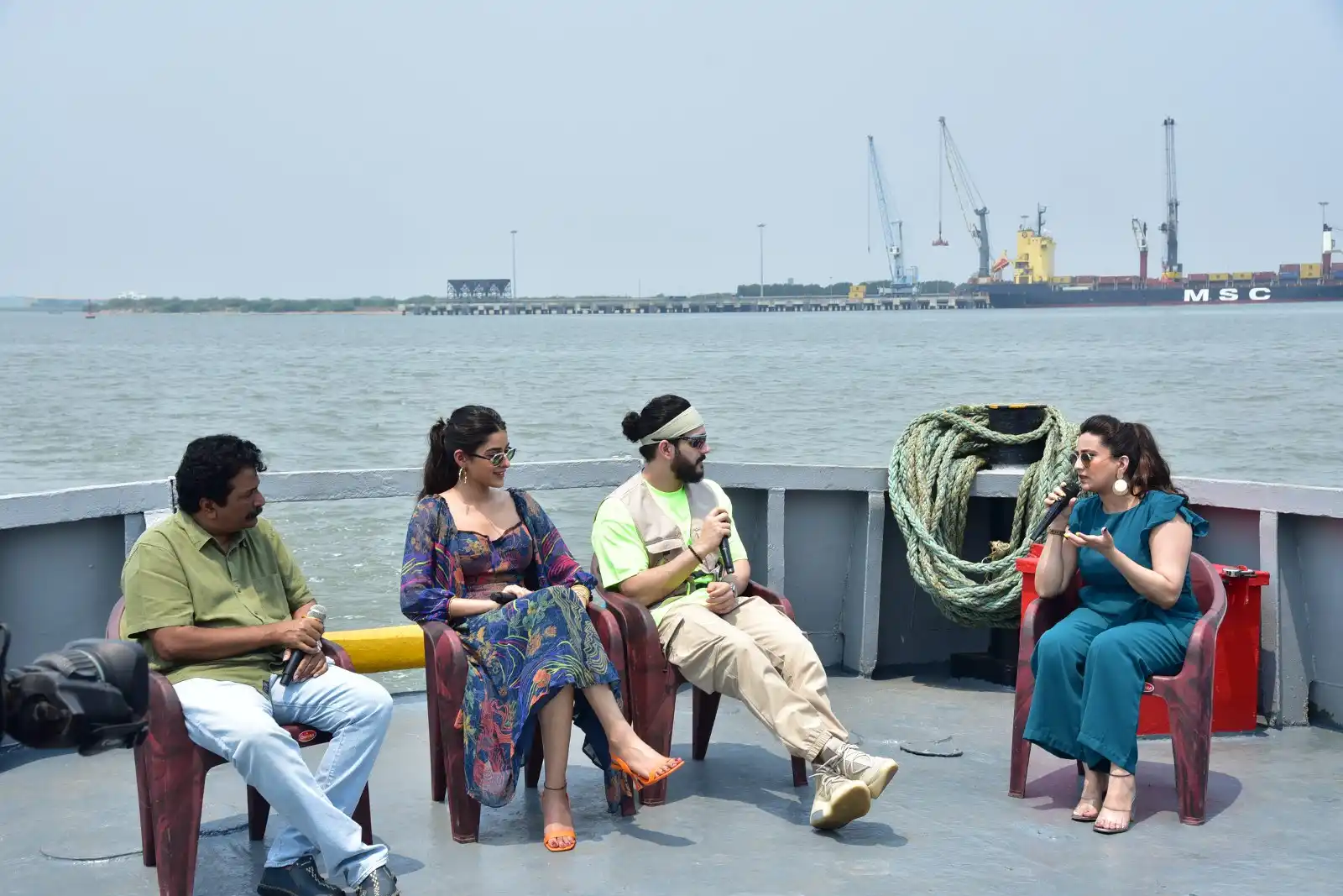 Agent Movie Team Special Interview at Kakinada port