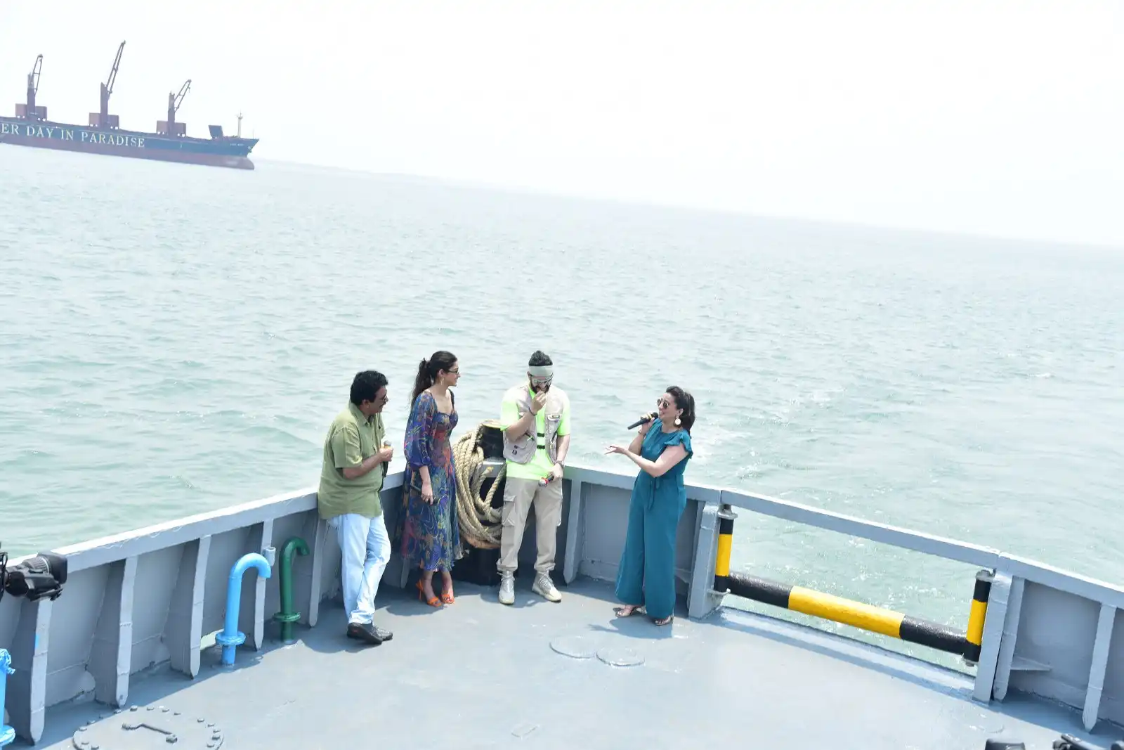 Agent Movie Team Special Interview at Kakinada port