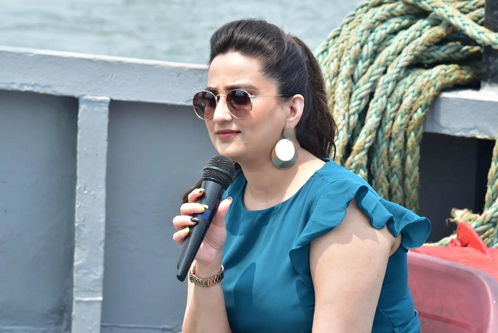 Agent Movie Team Special Interview at Kakinada port