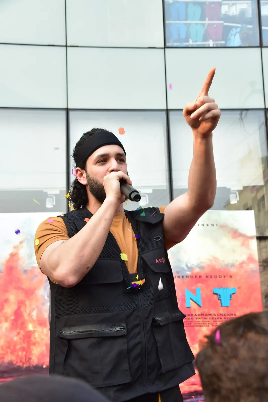 Agent movie Promotions at Vijayawada