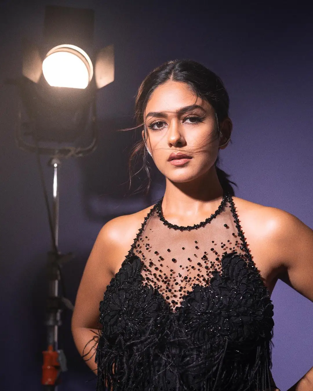 Mrunal Thakur Stunning looks in Black Dress