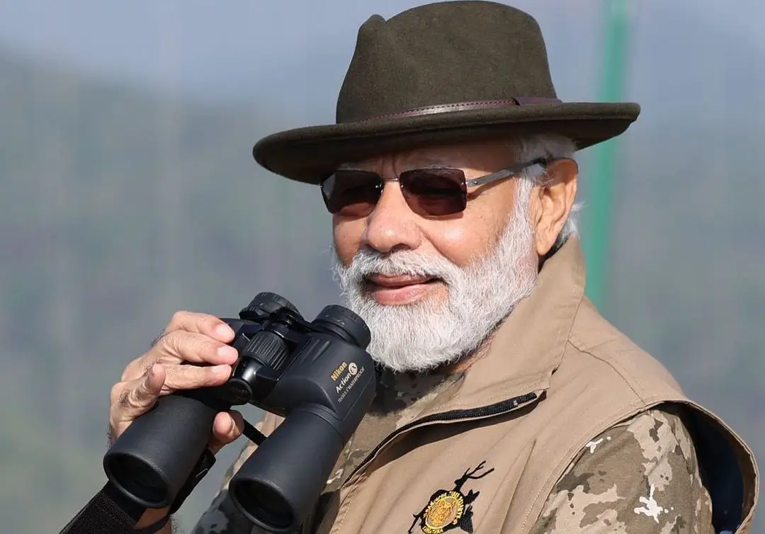 Narendra Modi visits Bandipur & Mudumalai reserves