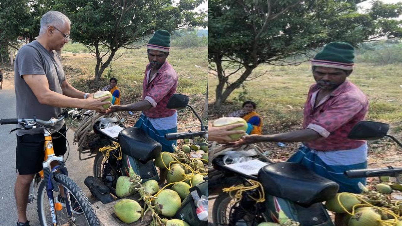 coconut seller : QR కోడ్‌తో అమ్మకాలు చేస్తున్న కొబ్బరి వ్యాపారి .. అభినందిస్తున్న నెటిజన్లు