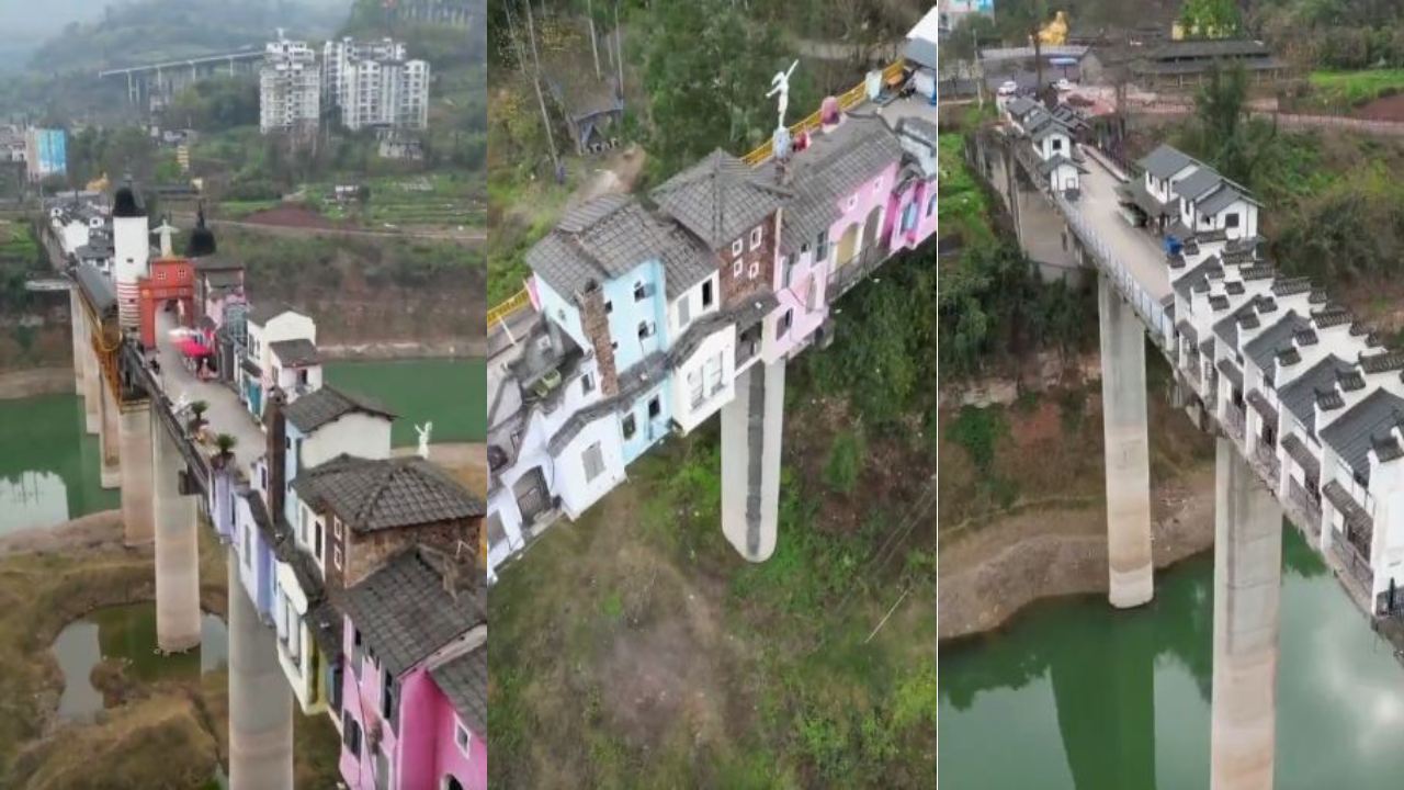 living bridge : 400 మీటర్ల పొడవైన బ్రిడ్జ్‌పై అందమైన నగరం.. అది ఎక్కడో కాదు..