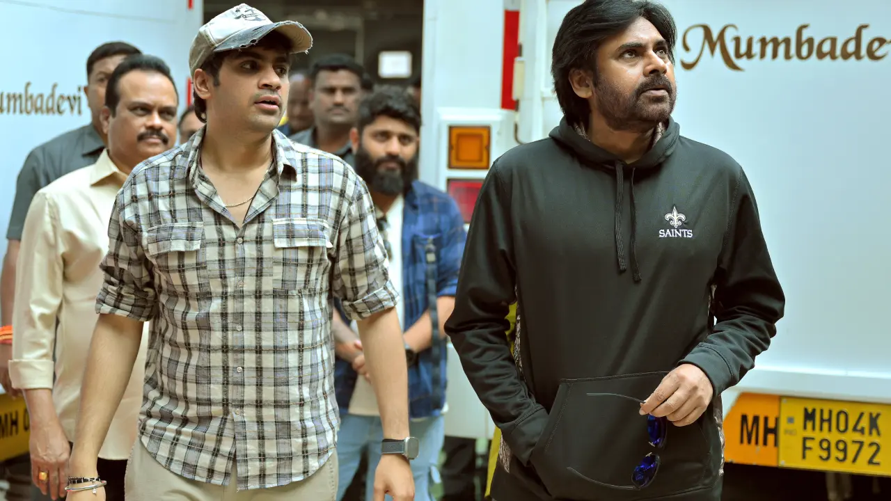 Pawan kalyan entry at They Call Him OG Movie set